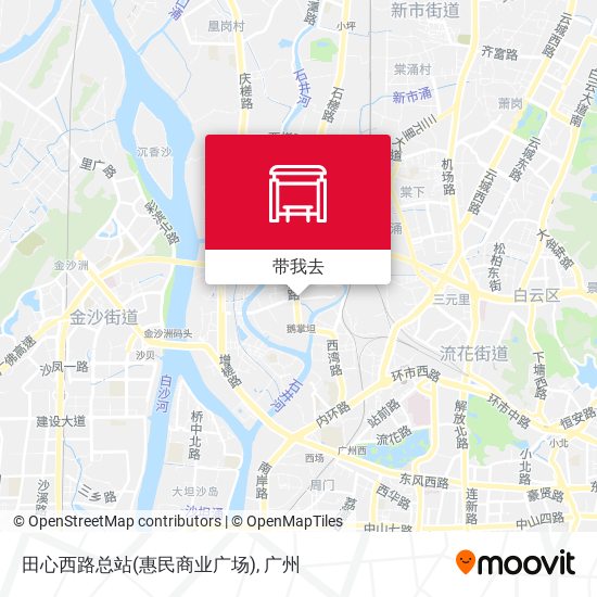 田心西路总站(惠民商业广场)地图
