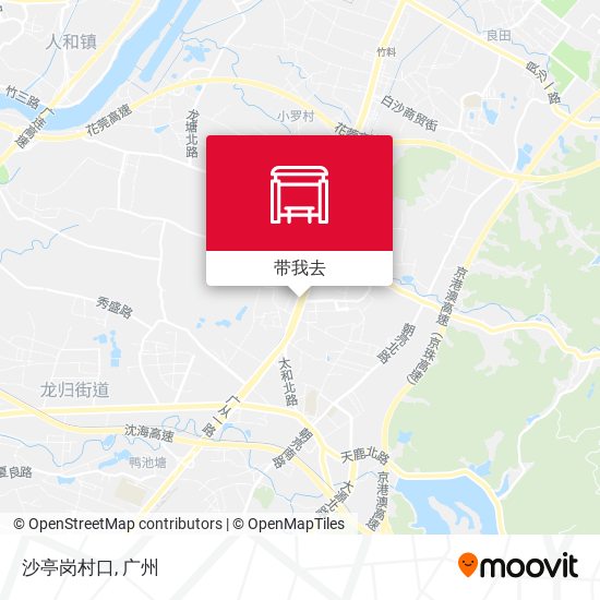 沙亭岗村口地图