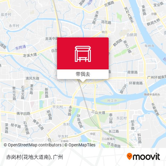 赤岗村(花地大道南)地图
