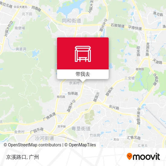 京溪路口地图