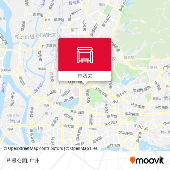 草暖公园地图