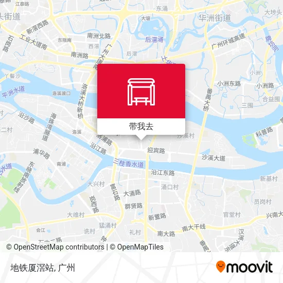 地铁厦滘站地图