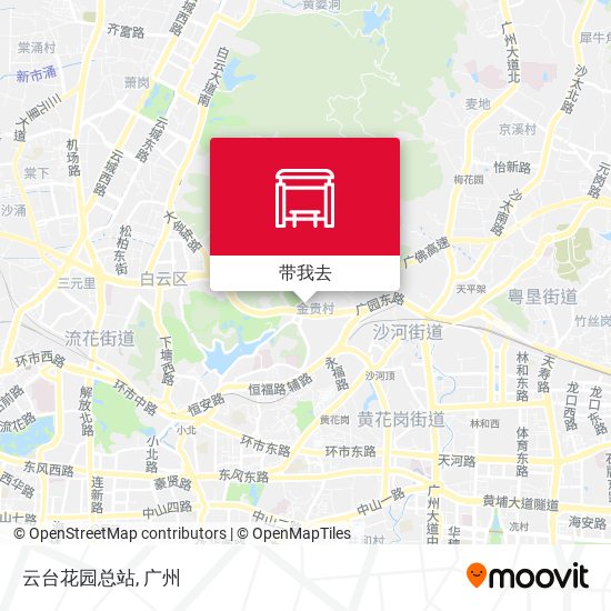 云台花园总站地图