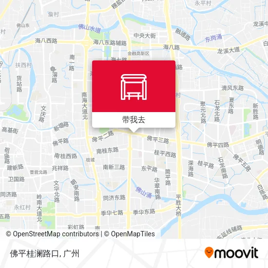 佛平桂澜路口地图