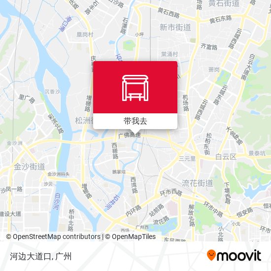 河边大道口地图