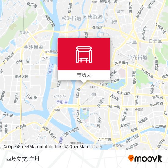 西场立交地图