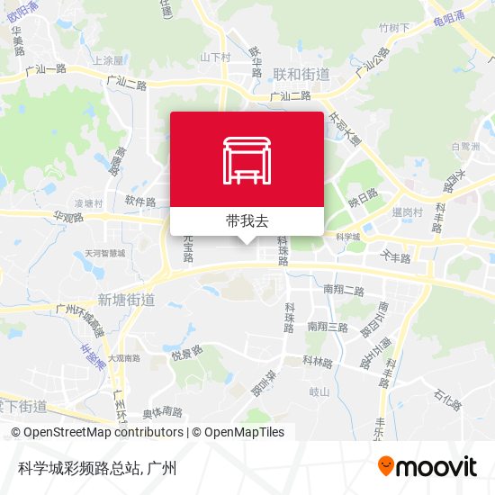 科学城彩频路总站地图