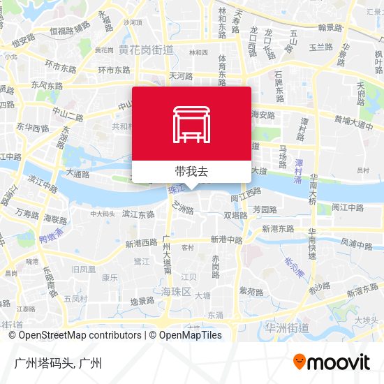 广州塔码头地图