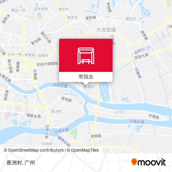 雁洲村地图