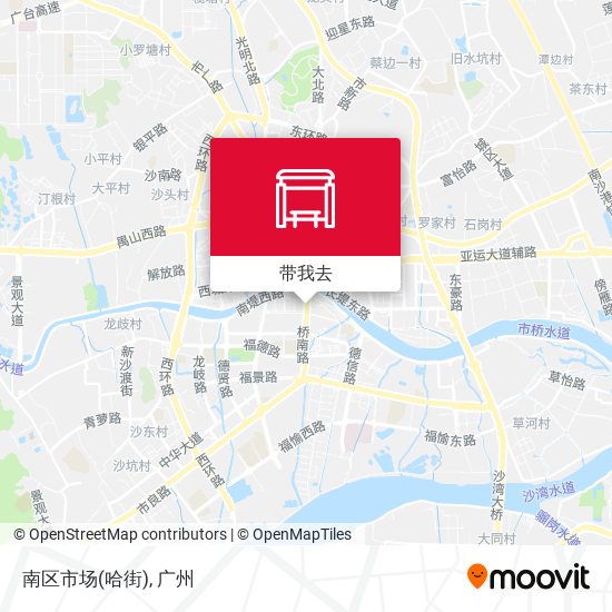 南区市场(哈街)地图