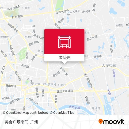 美食广场南门地图