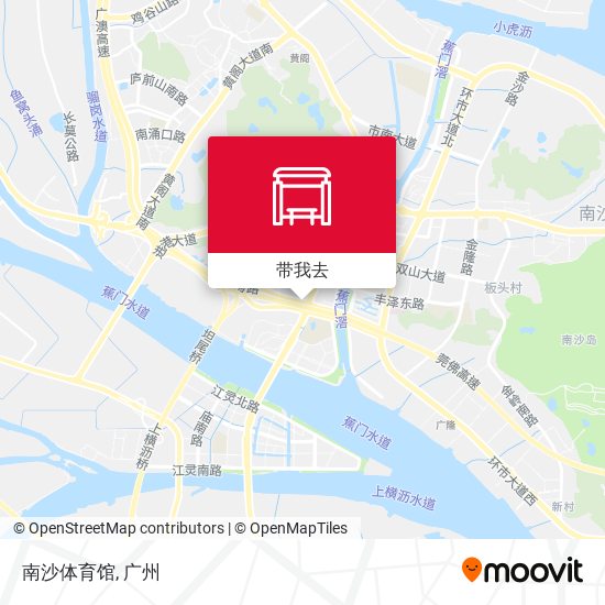 南沙体育馆地图