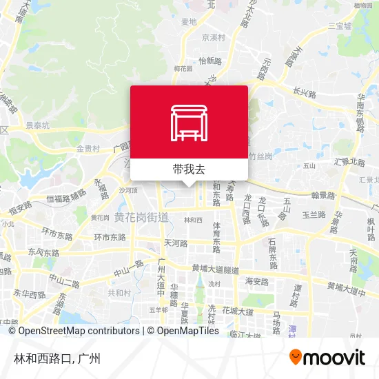 林和西路口地图