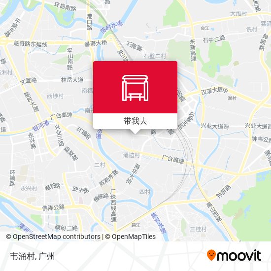 韦涌村地图
