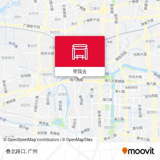 叠北路口地图