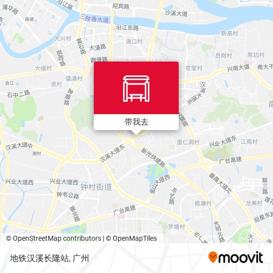 地铁汉溪长隆站地图