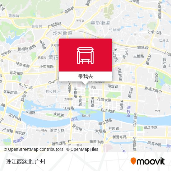 珠江西路北地图