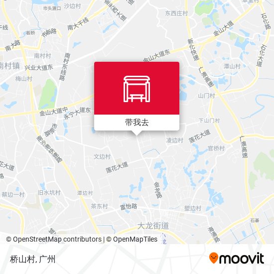 桥山村地图