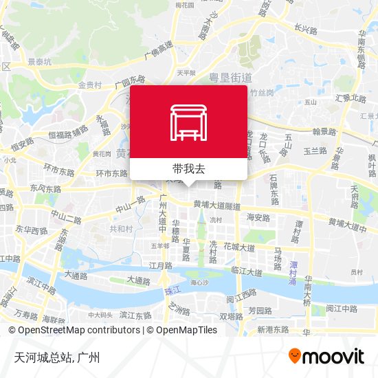 天河城总站地图