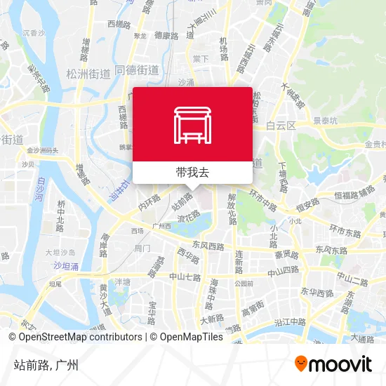 站前路地图