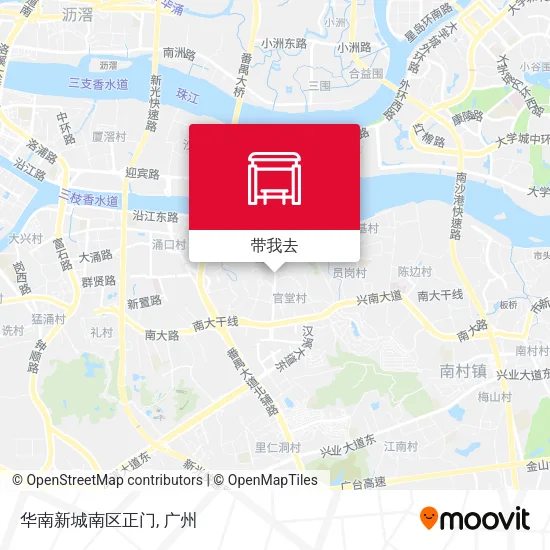 华南新城南区正门地图