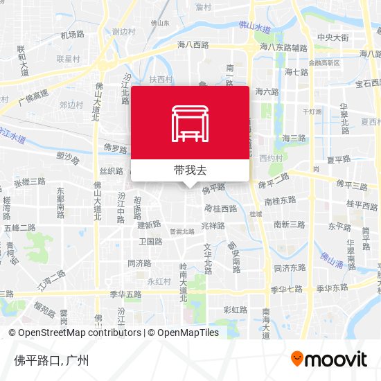 佛平路口地图