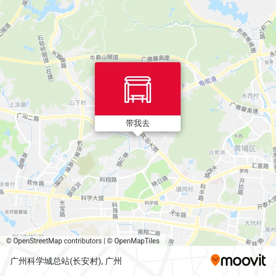 广州科学城总站(长安村)地图
