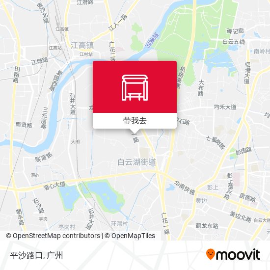 平沙路口地图