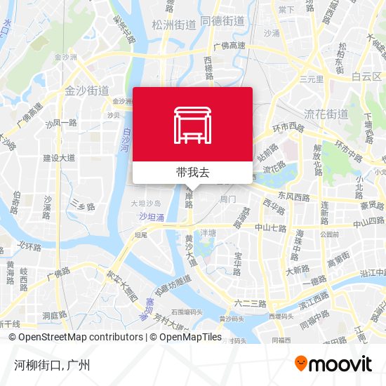 河柳街口地图