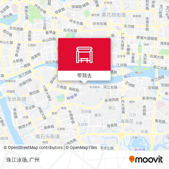 珠江泳场地图