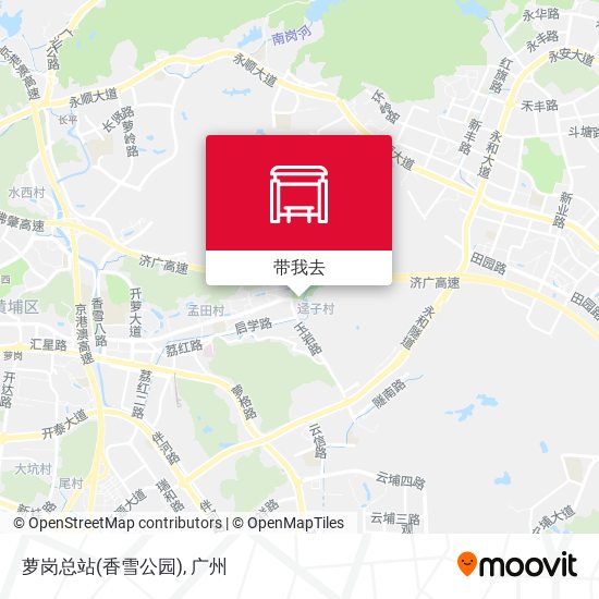 萝岗总站(香雪公园)地图