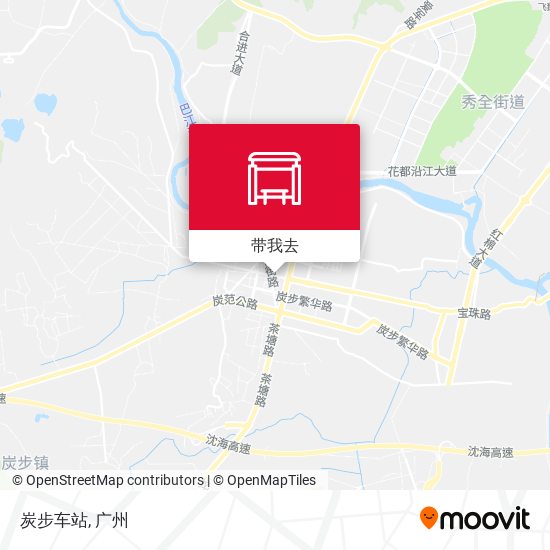 炭步车站地图