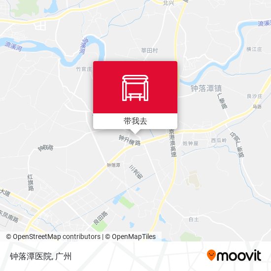 钟落潭医院地图