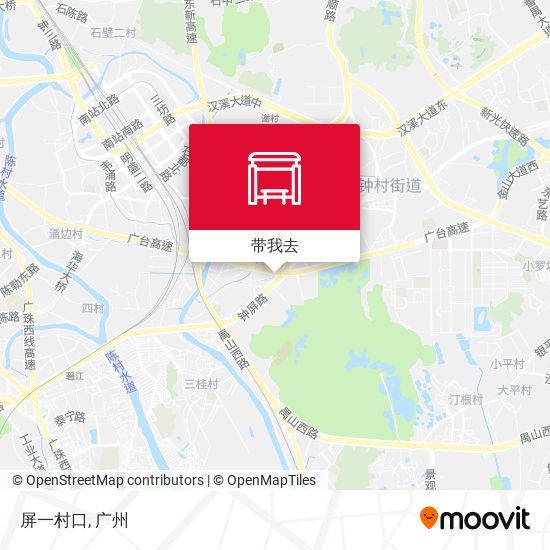 屏一村口地图