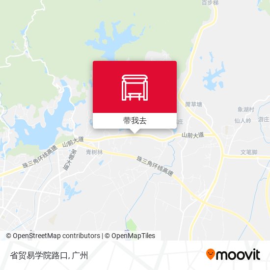 省贸易学院路口地图