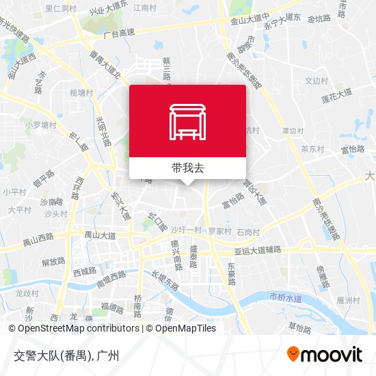 交警大队(番禺)地图
