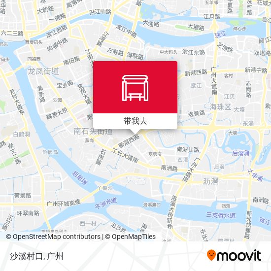 沙溪村口地图