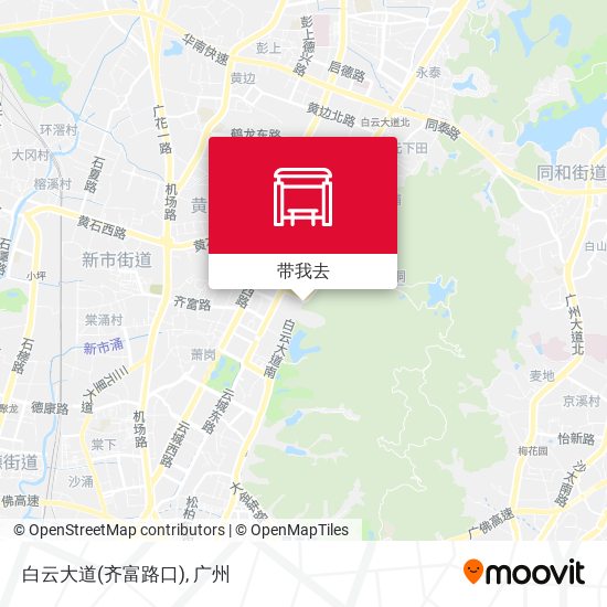 白云大道(齐富路口)地图
