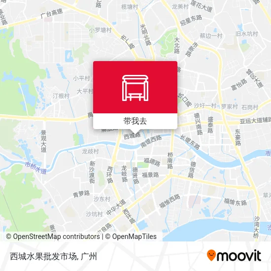西城水果批发市场地图