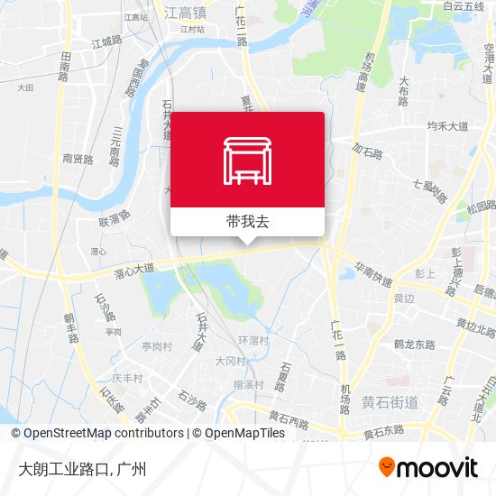 大朗工业路口地图