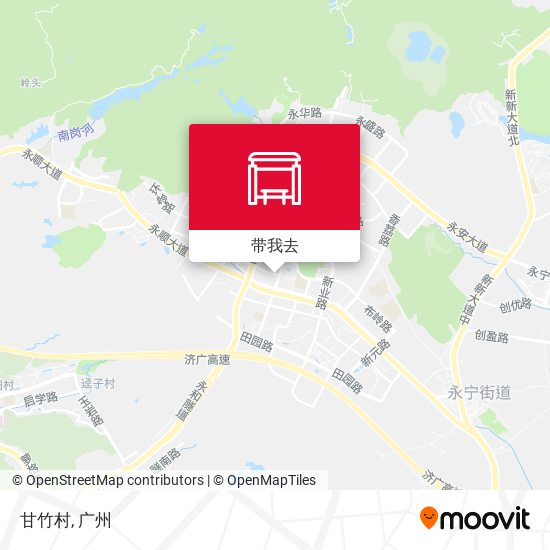 甘竹村地图