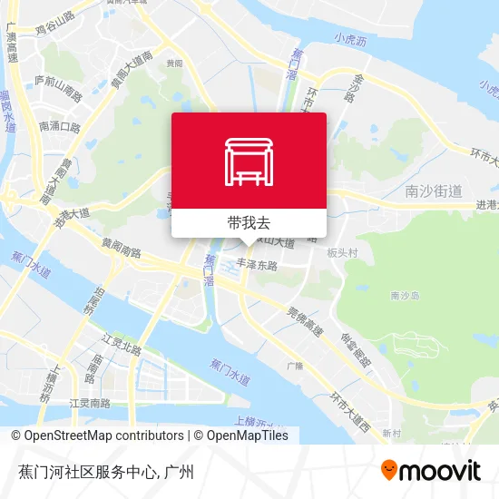 蕉门河社区服务中心地图