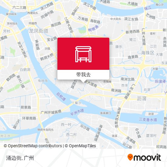 涌边街地图