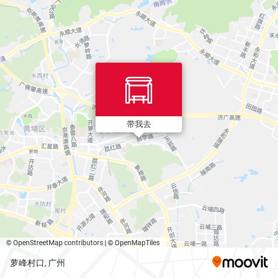 萝峰村口地图