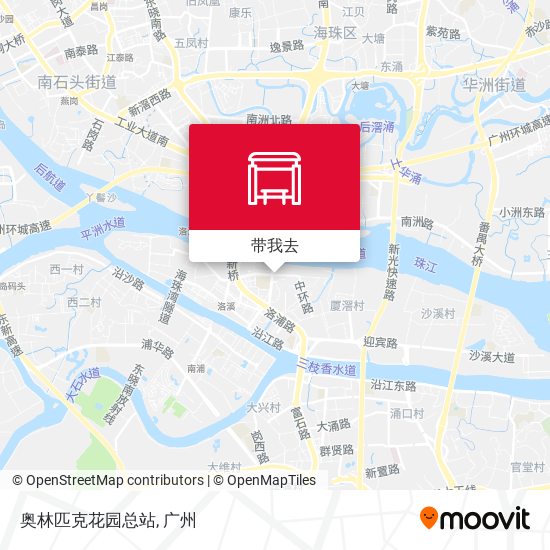 奥林匹克花园总站地图