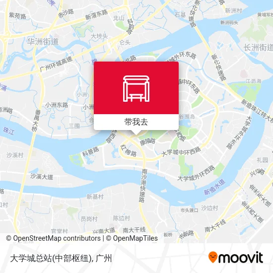 大学城总站(中部枢纽)地图