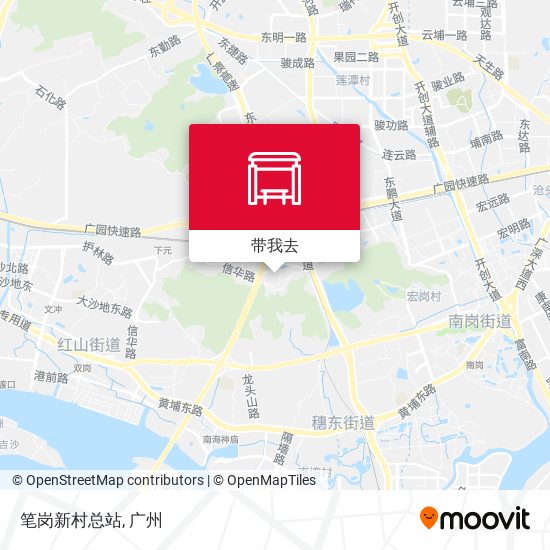 笔岗新村总站地图