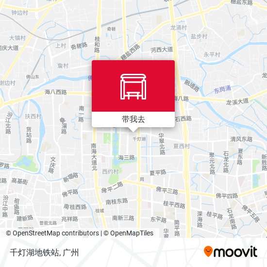 千灯湖地铁站地图