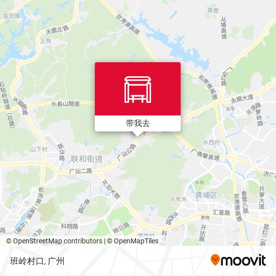 班岭村口地图