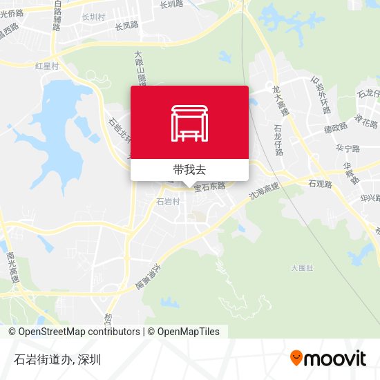 石岩街道办地图